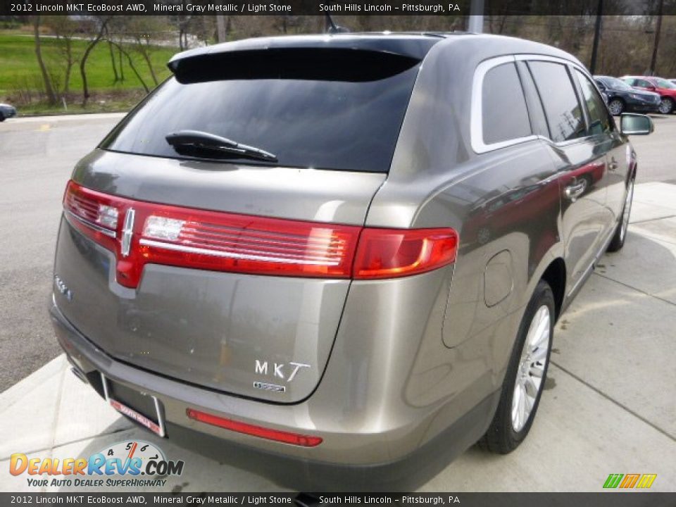 2012 Lincoln MKT EcoBoost AWD Mineral Gray Metallic / Light Stone Photo #5