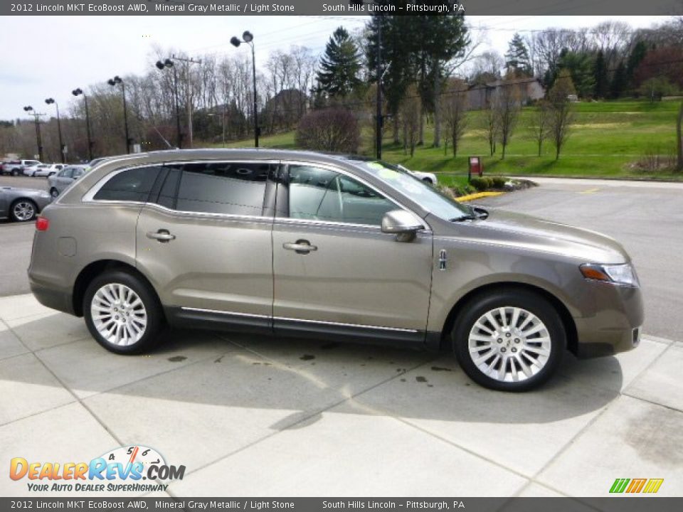 2012 Lincoln MKT EcoBoost AWD Mineral Gray Metallic / Light Stone Photo #6