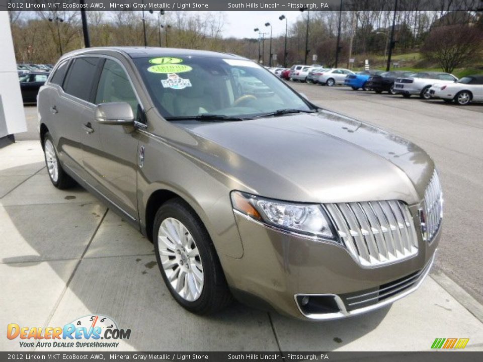 2012 Lincoln MKT EcoBoost AWD Mineral Gray Metallic / Light Stone Photo #7