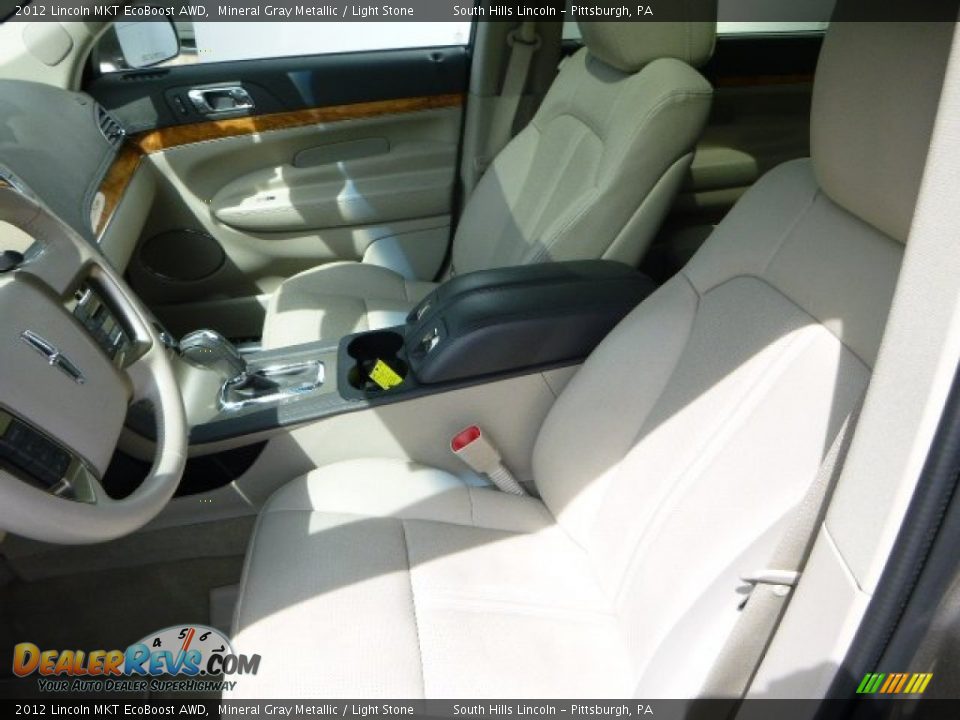 2012 Lincoln MKT EcoBoost AWD Mineral Gray Metallic / Light Stone Photo #14