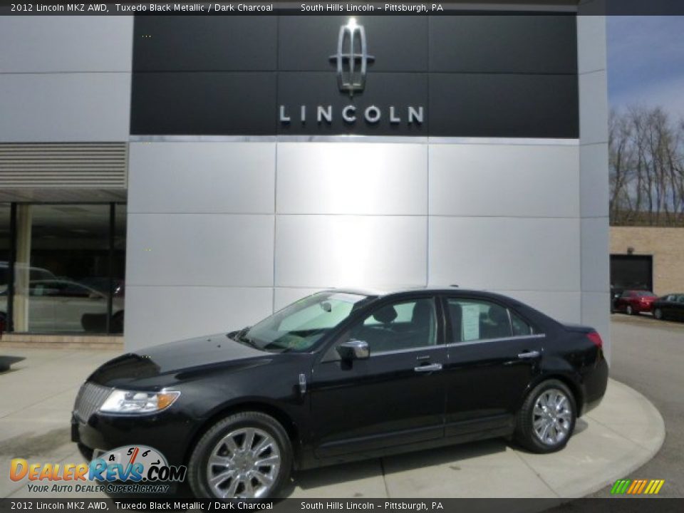 2012 Lincoln MKZ AWD Tuxedo Black Metallic / Dark Charcoal Photo #1