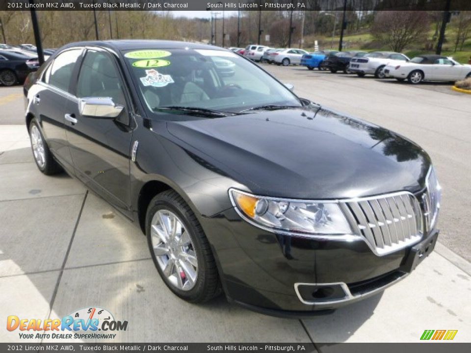 2012 Lincoln MKZ AWD Tuxedo Black Metallic / Dark Charcoal Photo #7