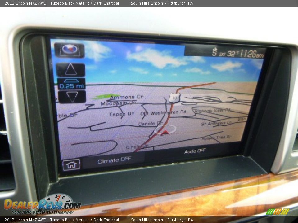 2012 Lincoln MKZ AWD Tuxedo Black Metallic / Dark Charcoal Photo #21