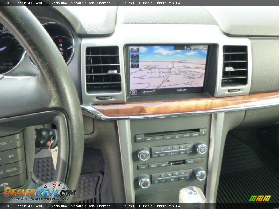 2012 Lincoln MKZ AWD Tuxedo Black Metallic / Dark Charcoal Photo #22