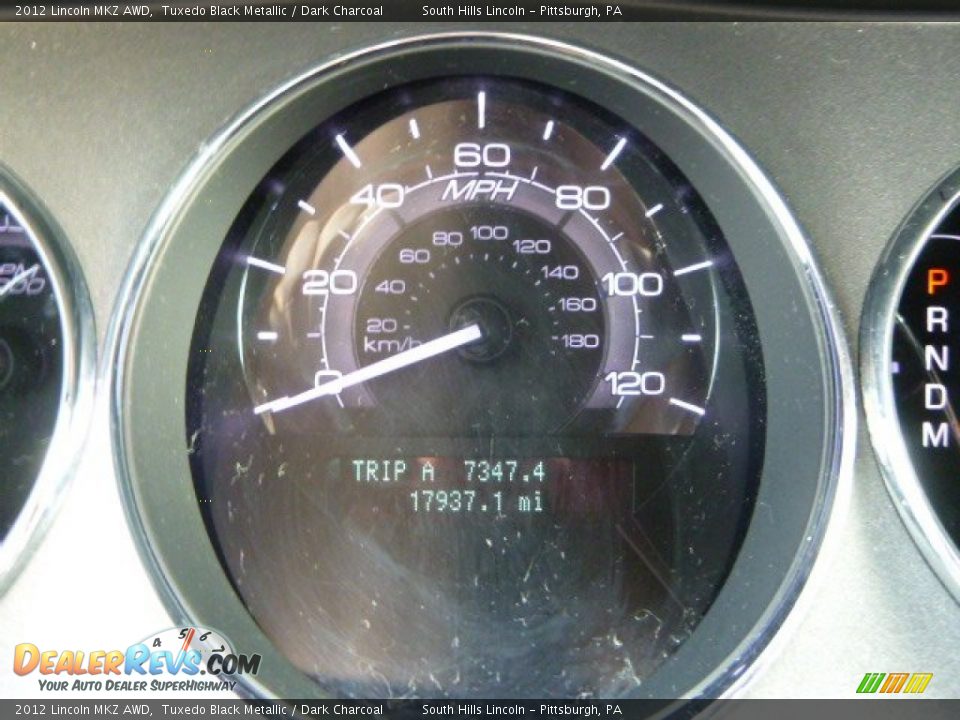 2012 Lincoln MKZ AWD Tuxedo Black Metallic / Dark Charcoal Photo #24