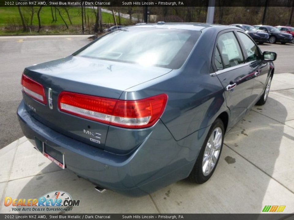 2012 Lincoln MKZ AWD Steel Blue Metallic / Dark Charcoal Photo #5