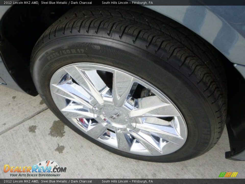 2012 Lincoln MKZ AWD Steel Blue Metallic / Dark Charcoal Photo #9