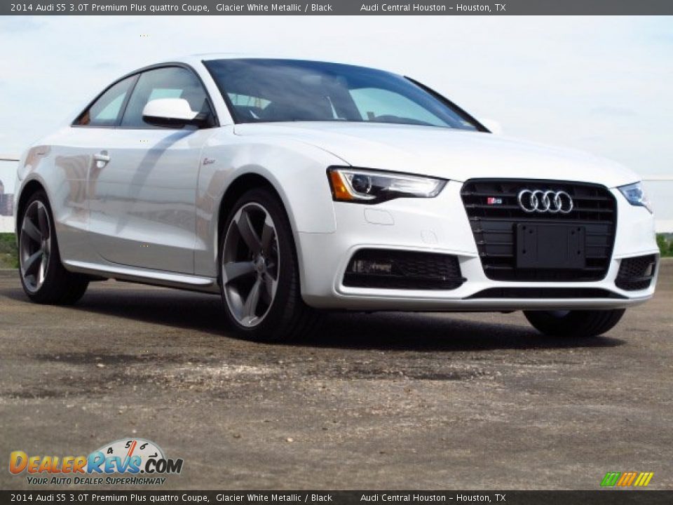 2014 Audi S5 3.0T Premium Plus quattro Coupe Glacier White Metallic / Black Photo #1