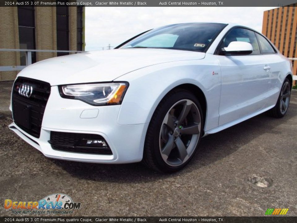 2014 Audi S5 3.0T Premium Plus quattro Coupe Glacier White Metallic / Black Photo #5
