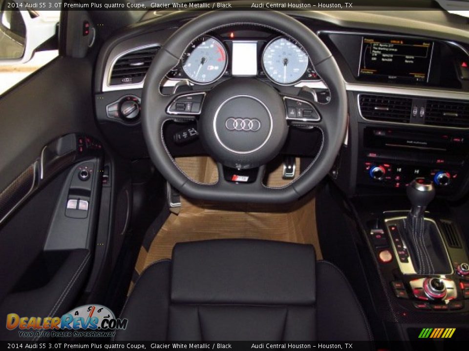 2014 Audi S5 3.0T Premium Plus quattro Coupe Glacier White Metallic / Black Photo #13