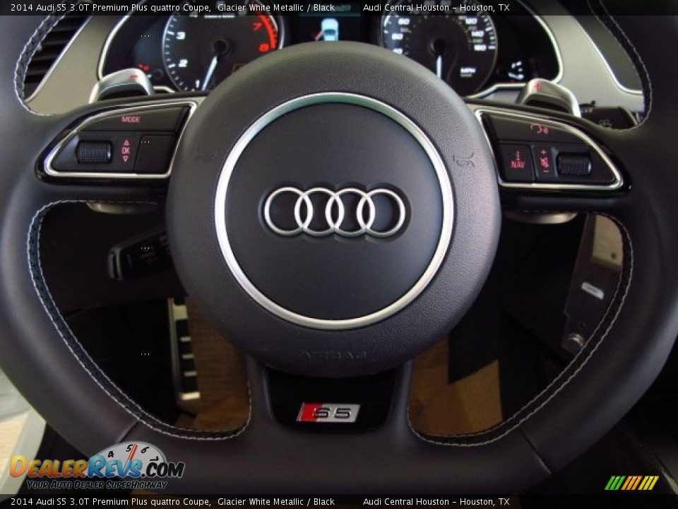 2014 Audi S5 3.0T Premium Plus quattro Coupe Glacier White Metallic / Black Photo #18