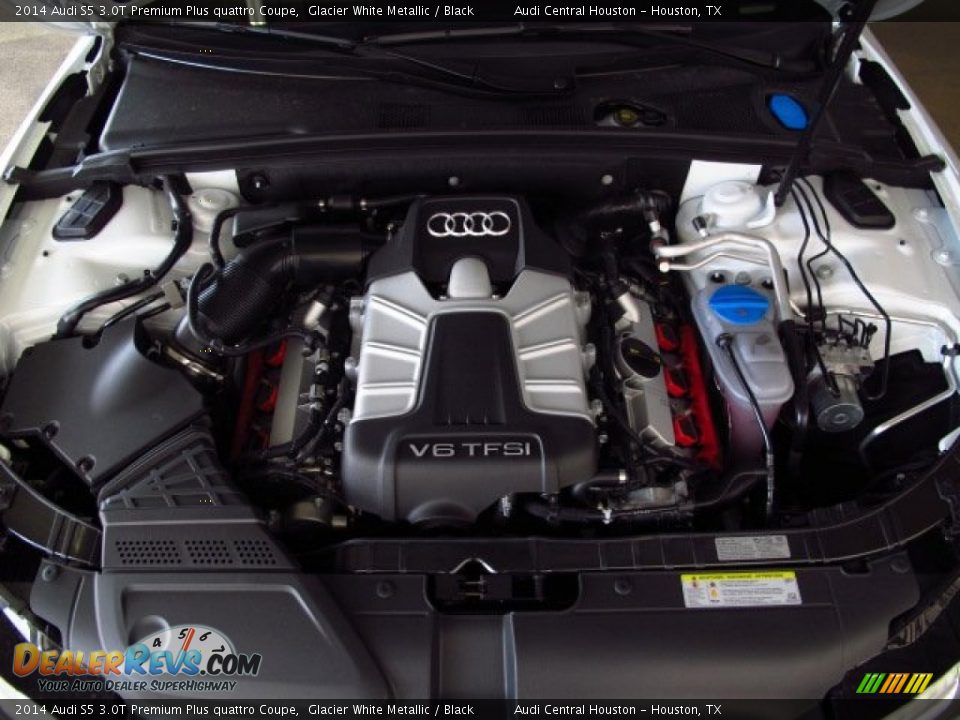 2014 Audi S5 3.0T Premium Plus quattro Coupe Glacier White Metallic / Black Photo #25