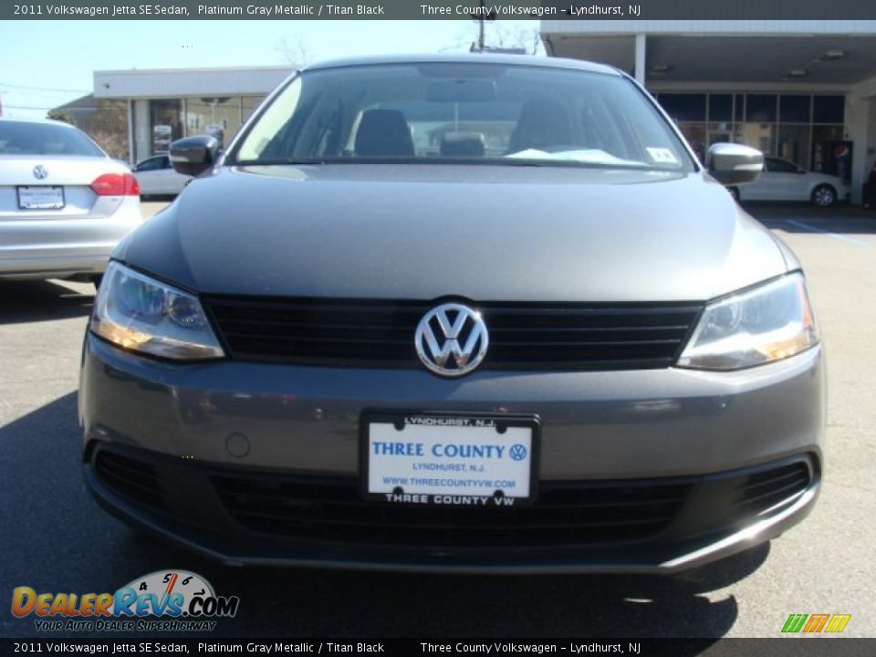 2011 Volkswagen Jetta SE Sedan Platinum Gray Metallic / Titan Black Photo #2