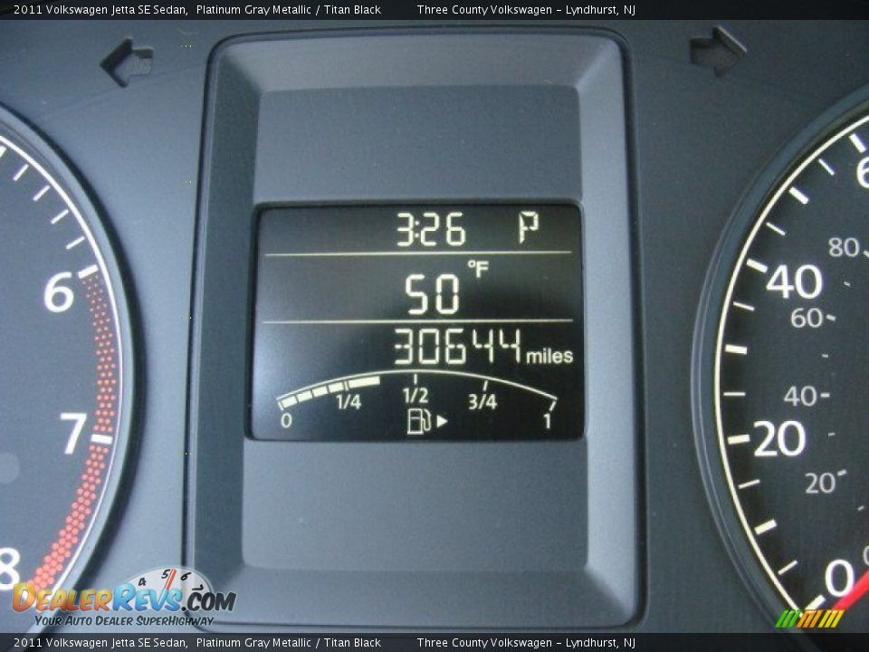 2011 Volkswagen Jetta SE Sedan Platinum Gray Metallic / Titan Black Photo #9