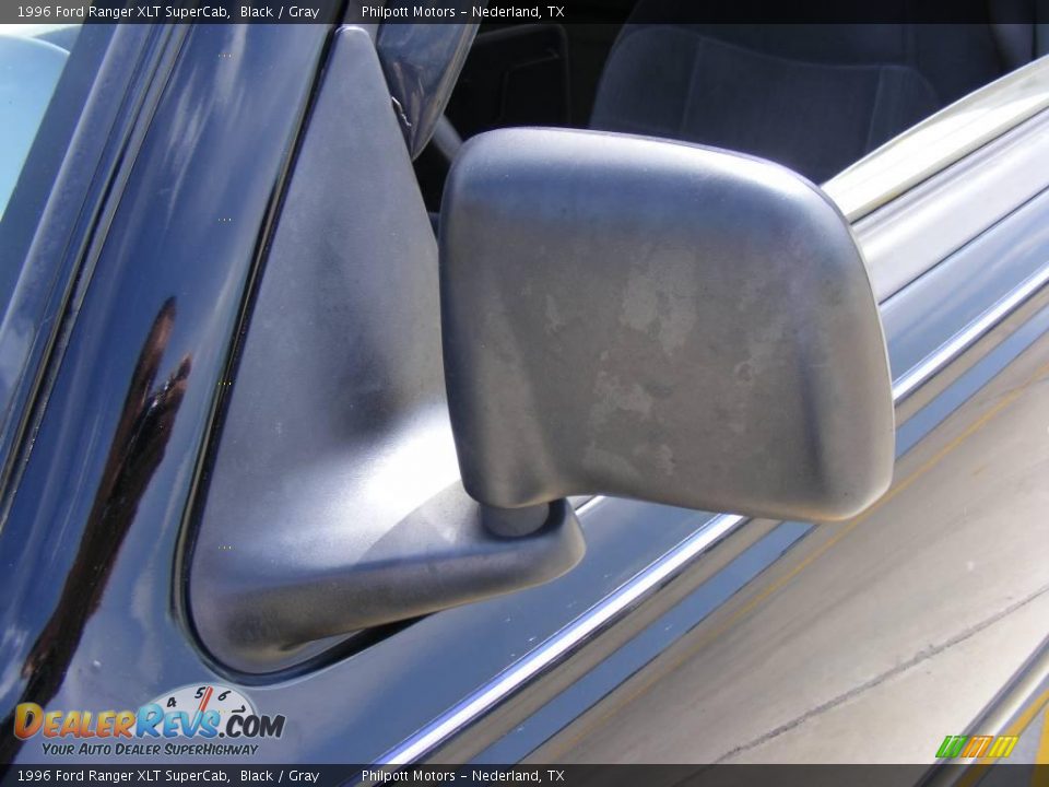 1996 Ford Ranger XLT SuperCab Black / Gray Photo #13