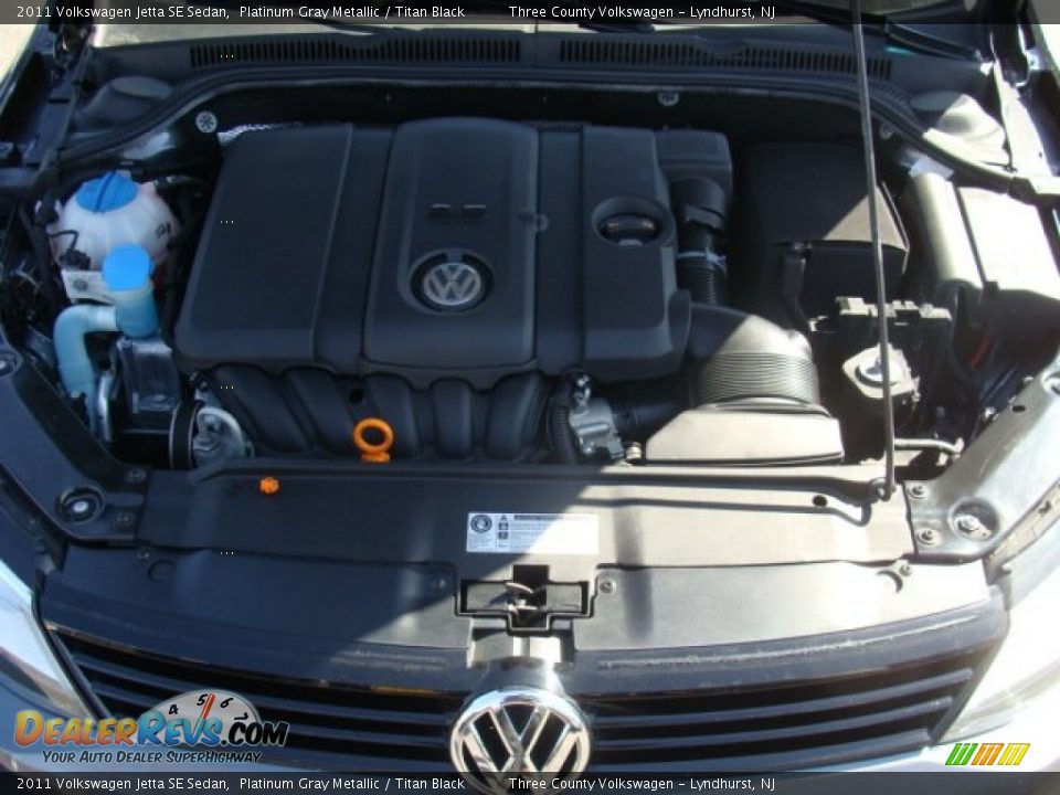 2011 Volkswagen Jetta SE Sedan Platinum Gray Metallic / Titan Black Photo #14