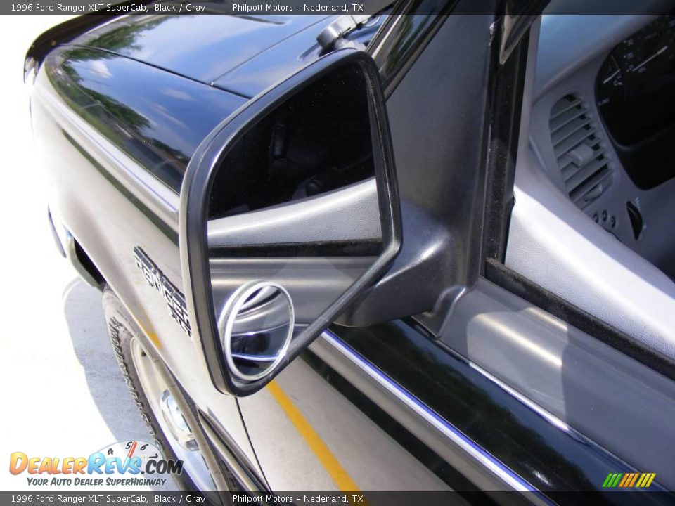 1996 Ford Ranger XLT SuperCab Black / Gray Photo #14