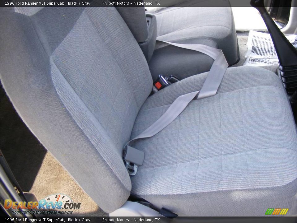 1996 Ford Ranger XLT SuperCab Black / Gray Photo #28