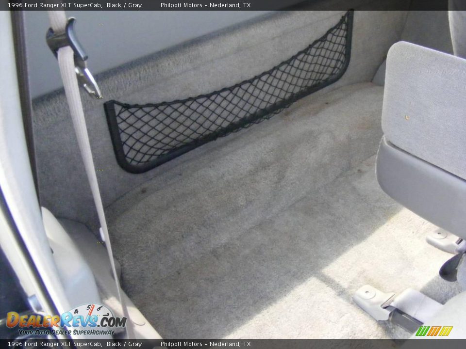 1996 Ford Ranger XLT SuperCab Black / Gray Photo #29