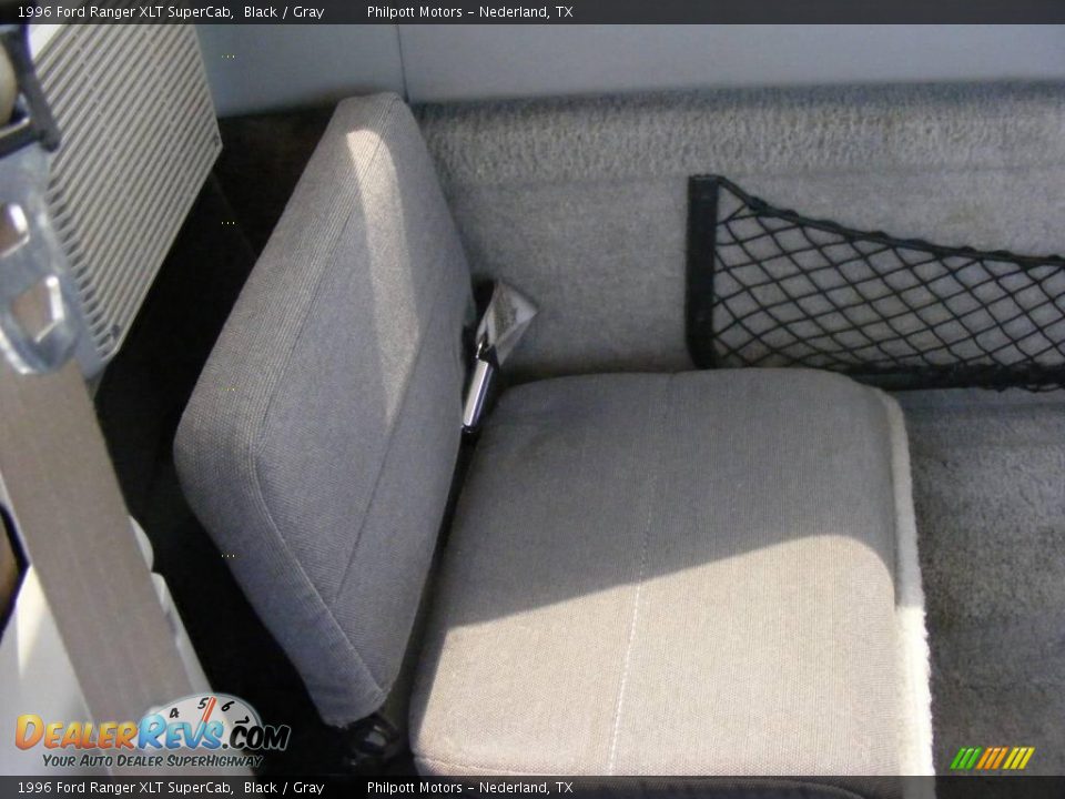 1996 Ford Ranger XLT SuperCab Black / Gray Photo #30