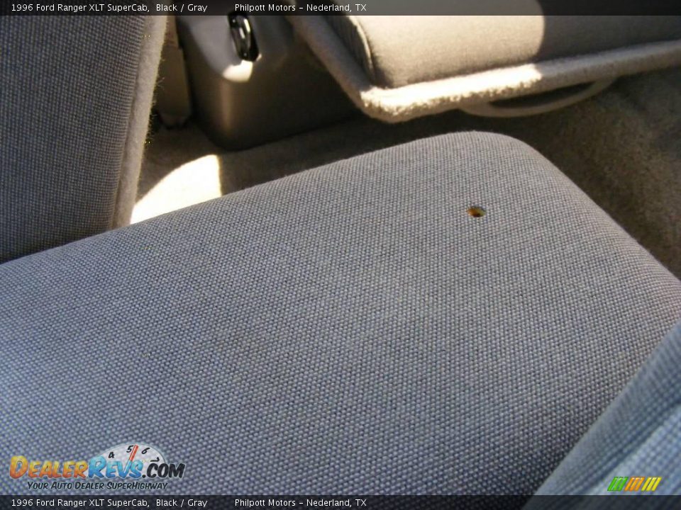 1996 Ford Ranger XLT SuperCab Black / Gray Photo #35