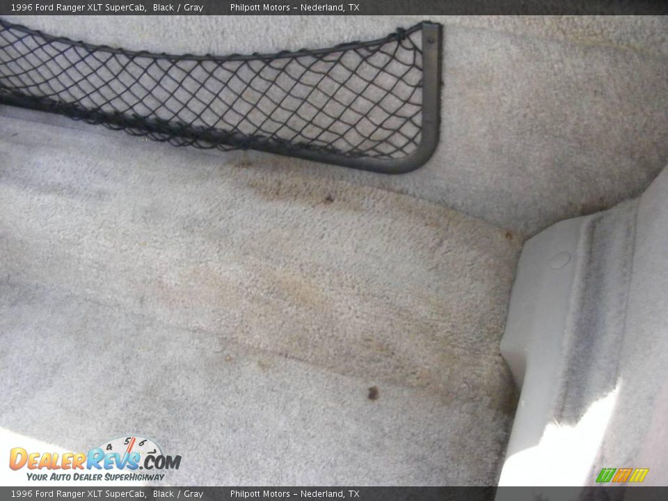 1996 Ford Ranger XLT SuperCab Black / Gray Photo #36