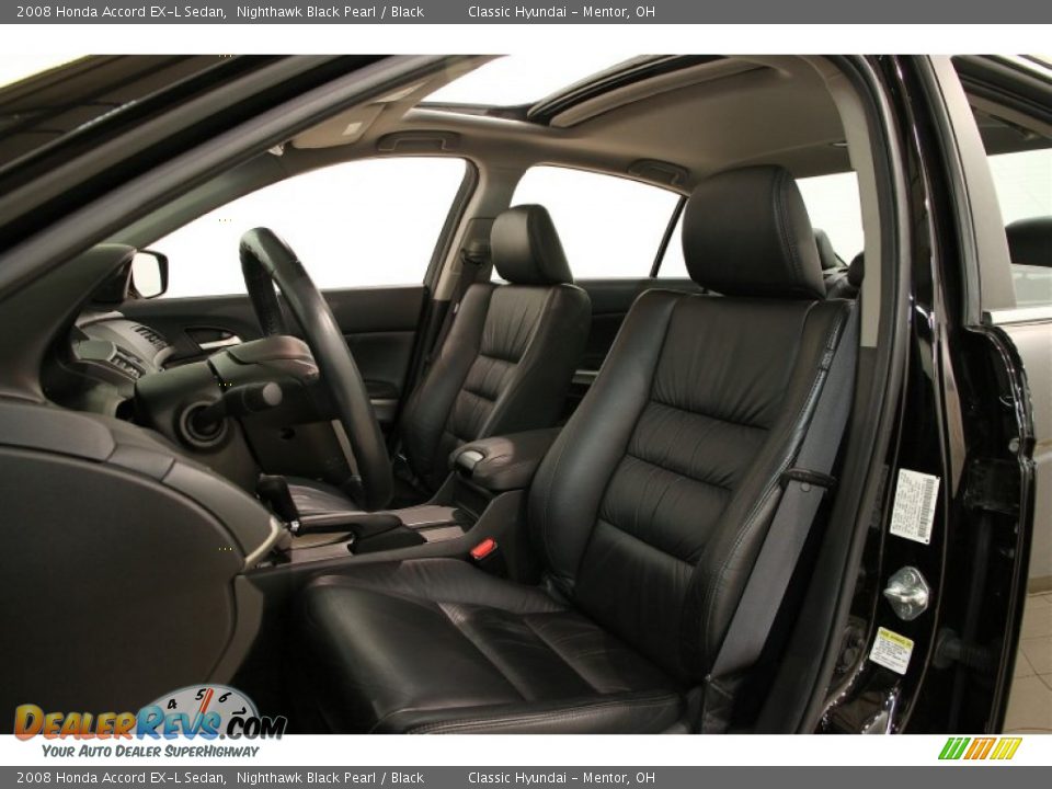 2008 Honda Accord EX-L Sedan Nighthawk Black Pearl / Black Photo #5