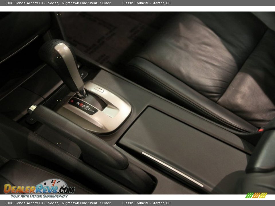 2008 Honda Accord EX-L Sedan Nighthawk Black Pearl / Black Photo #8
