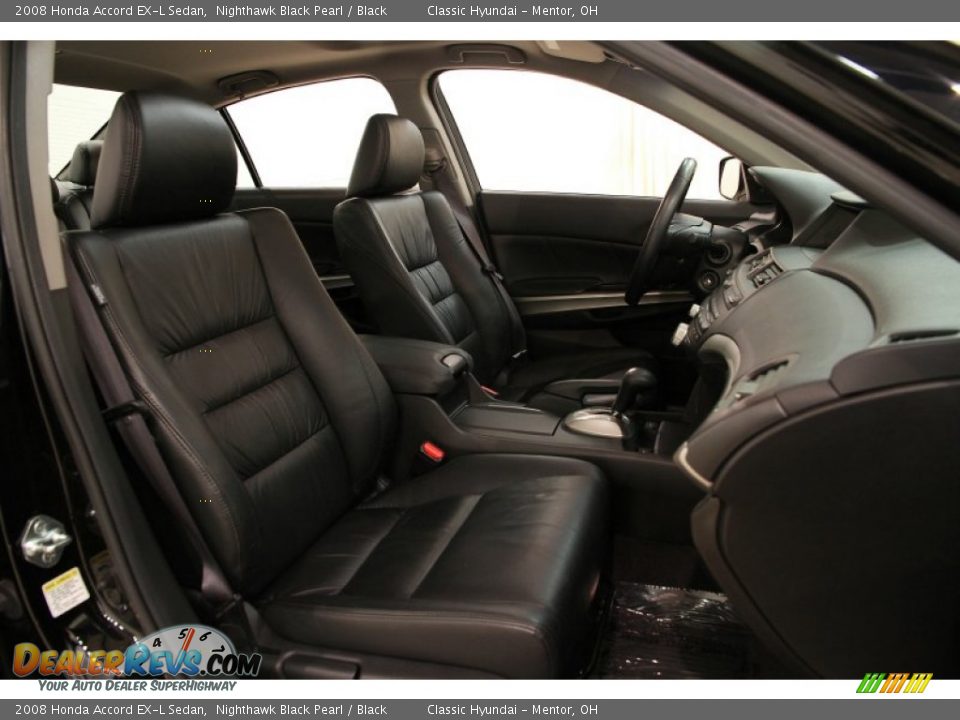 2008 Honda Accord EX-L Sedan Nighthawk Black Pearl / Black Photo #13
