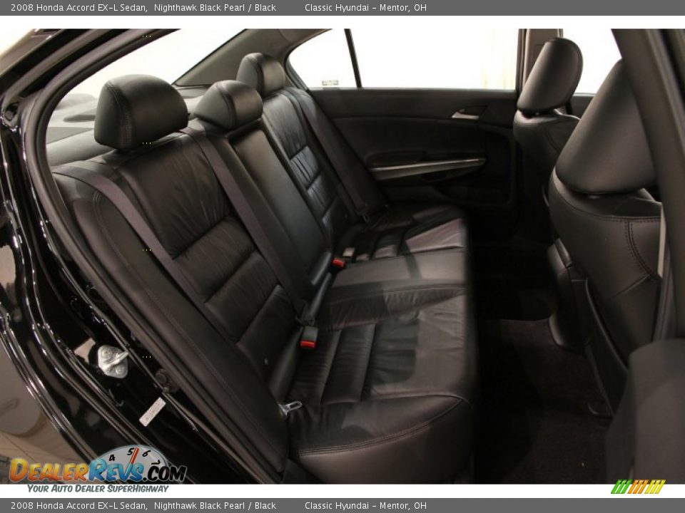2008 Honda Accord EX-L Sedan Nighthawk Black Pearl / Black Photo #14
