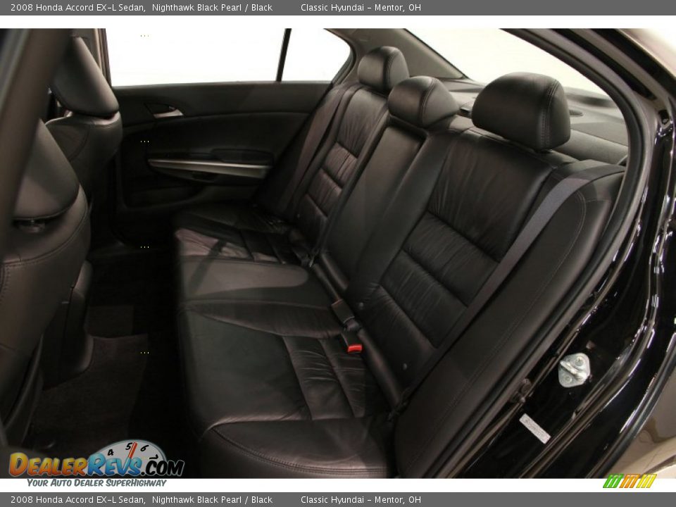 2008 Honda Accord EX-L Sedan Nighthawk Black Pearl / Black Photo #15