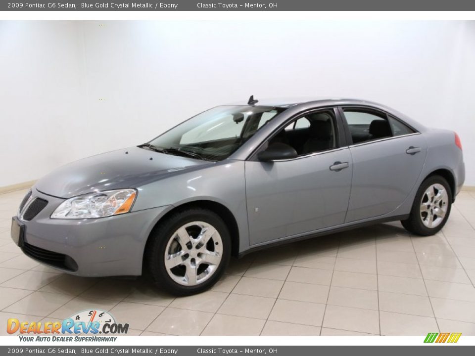 2009 Pontiac G6 Sedan Blue Gold Crystal Metallic / Ebony Photo #3