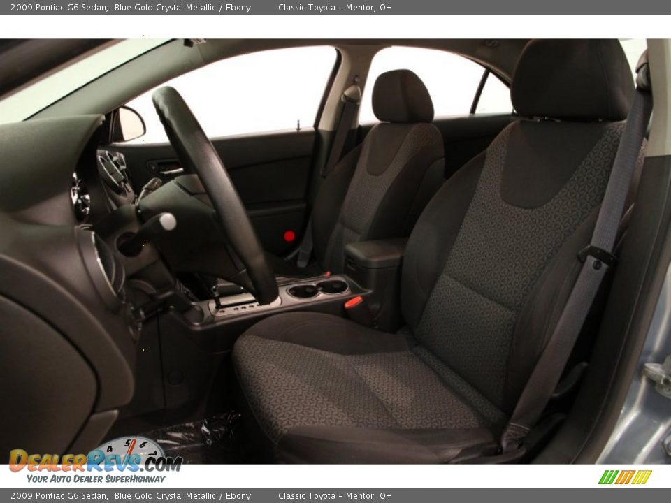 2009 Pontiac G6 Sedan Blue Gold Crystal Metallic / Ebony Photo #5