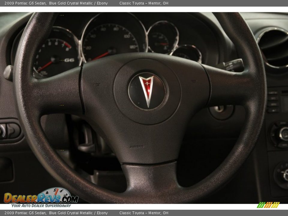 2009 Pontiac G6 Sedan Blue Gold Crystal Metallic / Ebony Photo #6