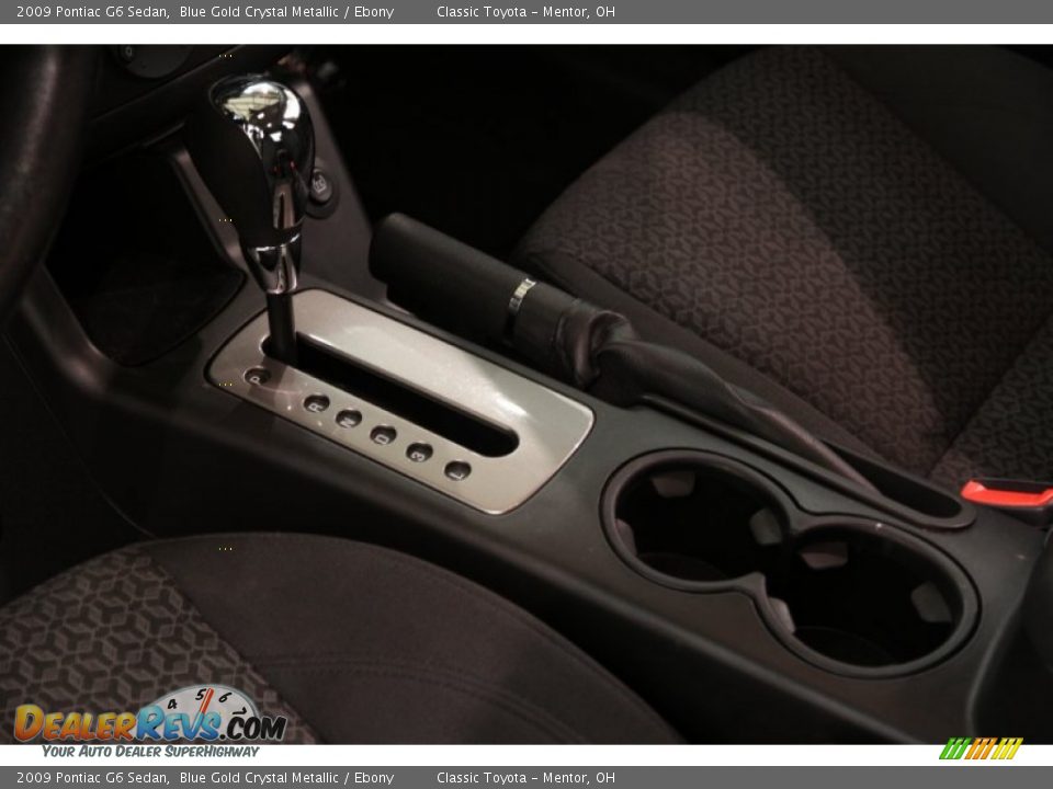 2009 Pontiac G6 Sedan Blue Gold Crystal Metallic / Ebony Photo #10