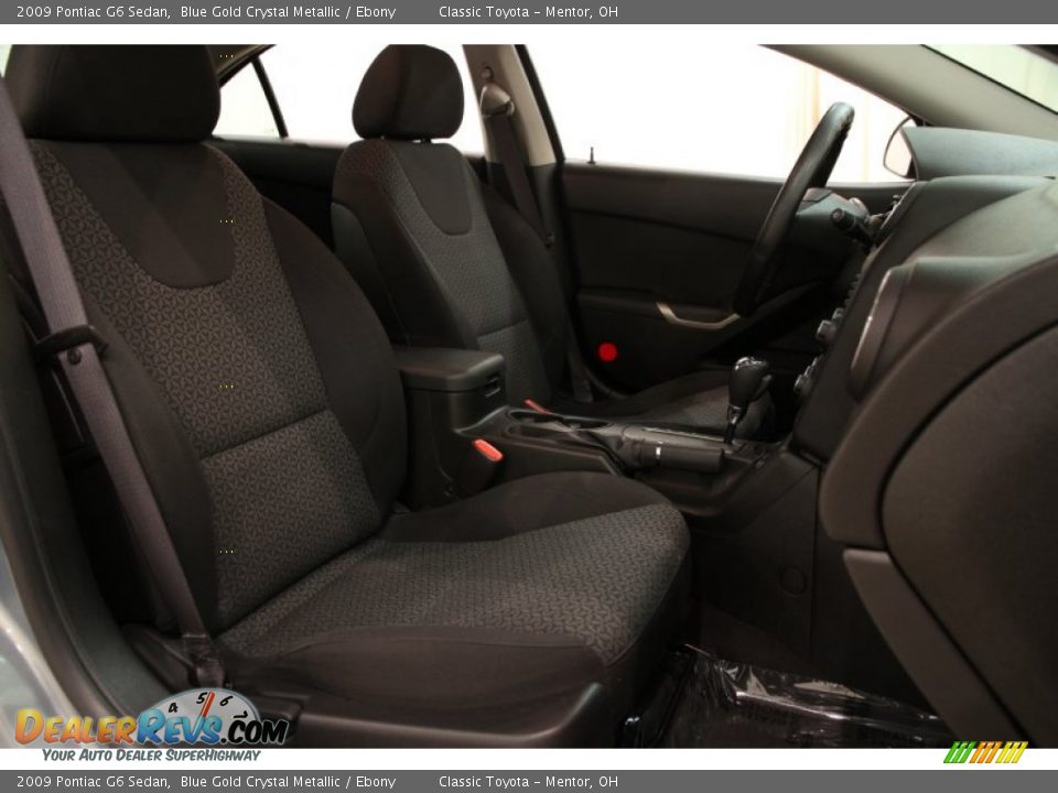 2009 Pontiac G6 Sedan Blue Gold Crystal Metallic / Ebony Photo #11