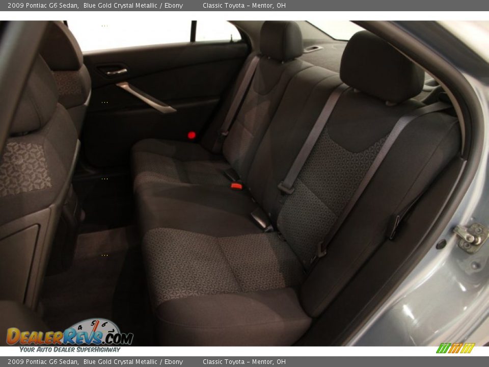 2009 Pontiac G6 Sedan Blue Gold Crystal Metallic / Ebony Photo #13