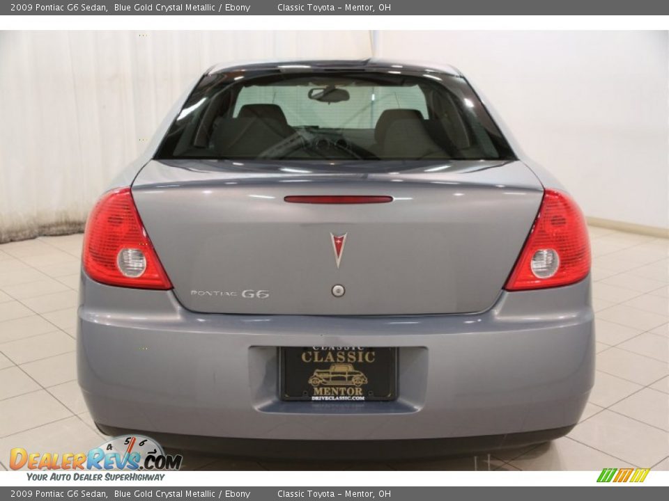2009 Pontiac G6 Sedan Blue Gold Crystal Metallic / Ebony Photo #14