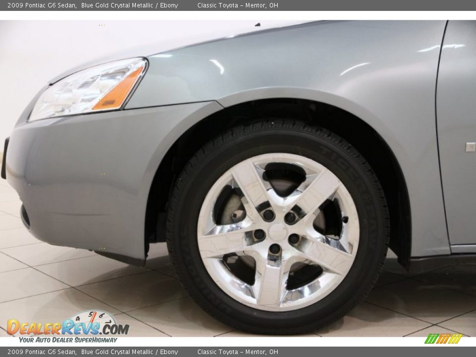 2009 Pontiac G6 Sedan Blue Gold Crystal Metallic / Ebony Photo #16