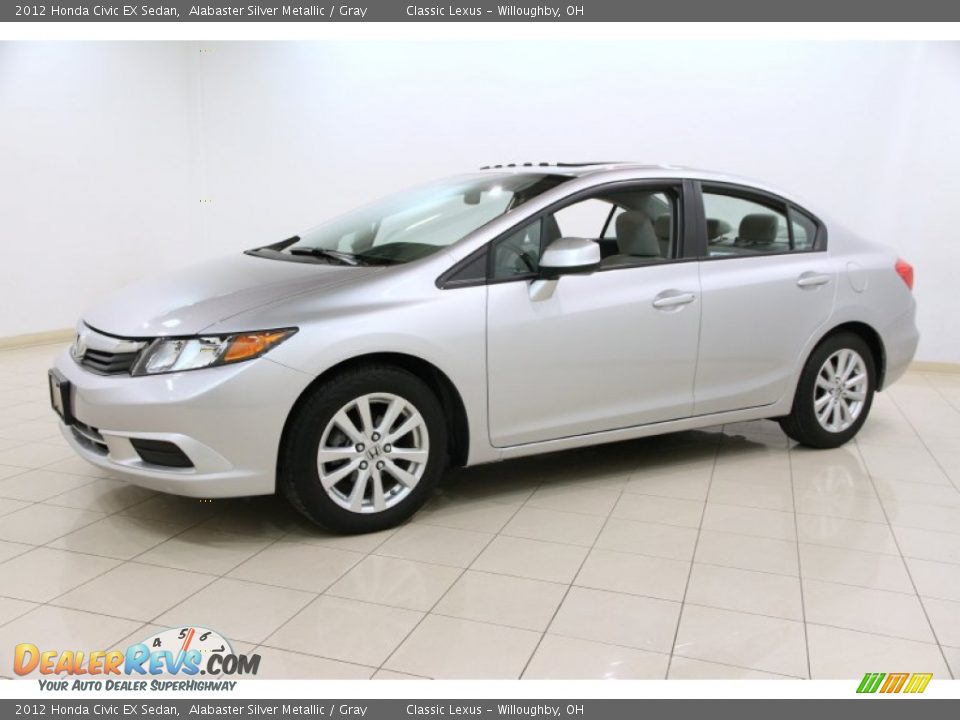 Front 3/4 View of 2012 Honda Civic EX Sedan Photo #3