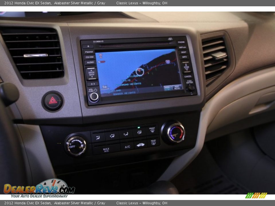 2012 Honda Civic EX Sedan Alabaster Silver Metallic / Gray Photo #14