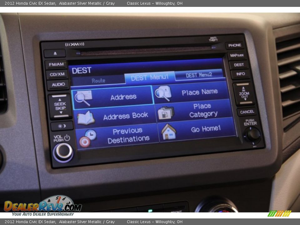 2012 Honda Civic EX Sedan Alabaster Silver Metallic / Gray Photo #20