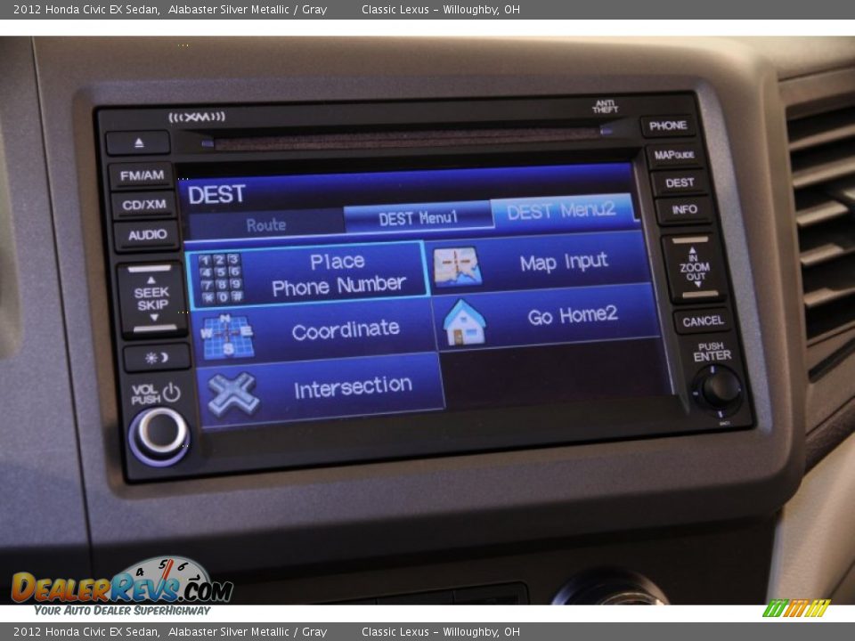 2012 Honda Civic EX Sedan Alabaster Silver Metallic / Gray Photo #21