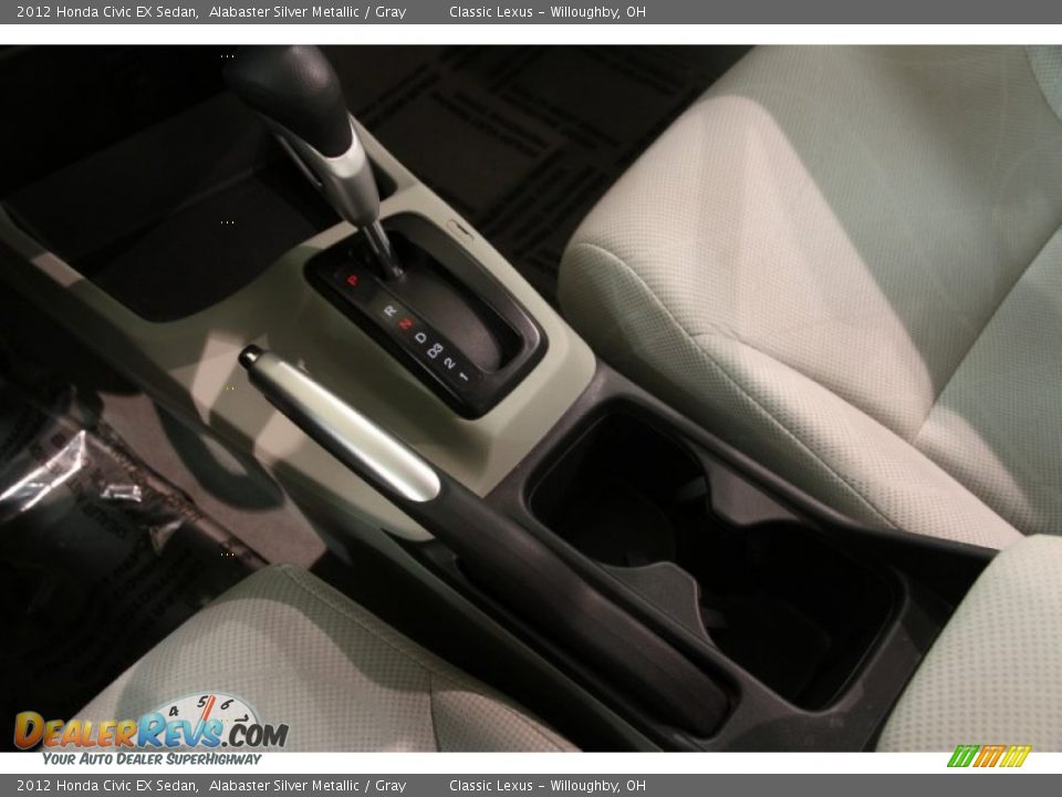 2012 Honda Civic EX Sedan Alabaster Silver Metallic / Gray Photo #25