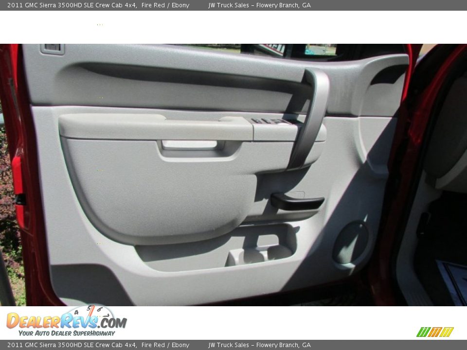 2011 GMC Sierra 3500HD SLE Crew Cab 4x4 Fire Red / Ebony Photo #14