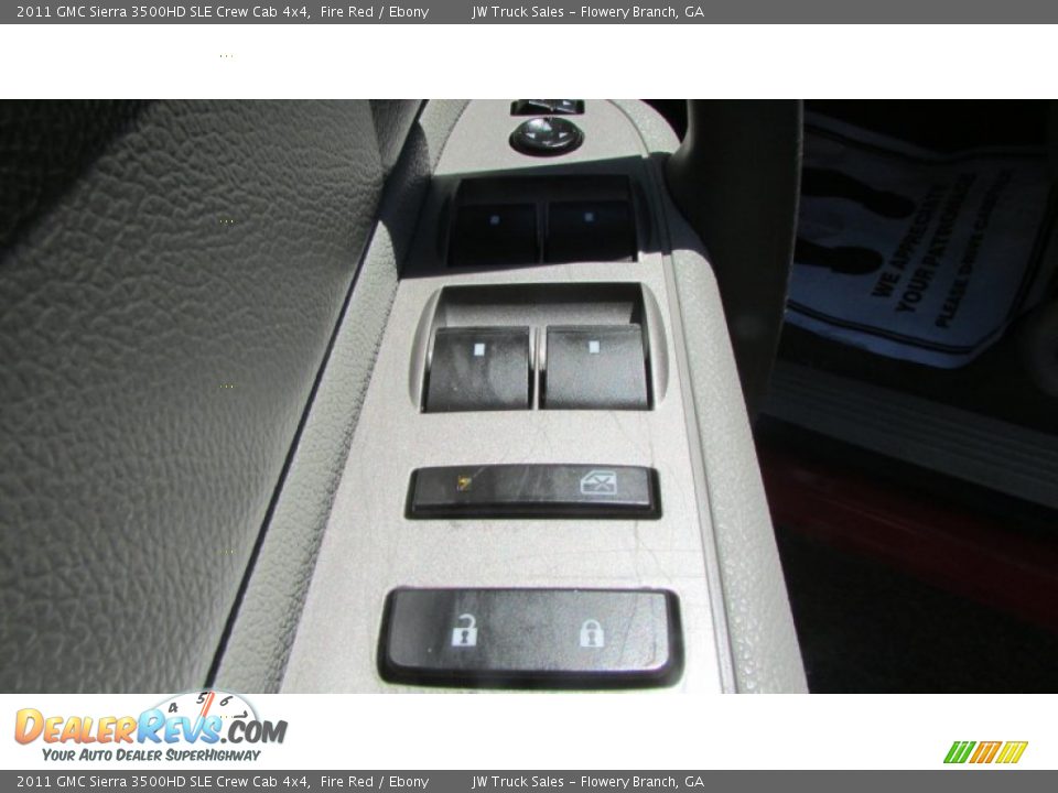 2011 GMC Sierra 3500HD SLE Crew Cab 4x4 Fire Red / Ebony Photo #15