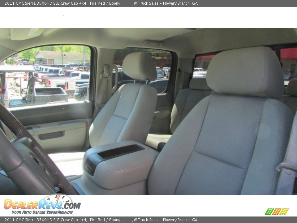 2011 GMC Sierra 3500HD SLE Crew Cab 4x4 Fire Red / Ebony Photo #17