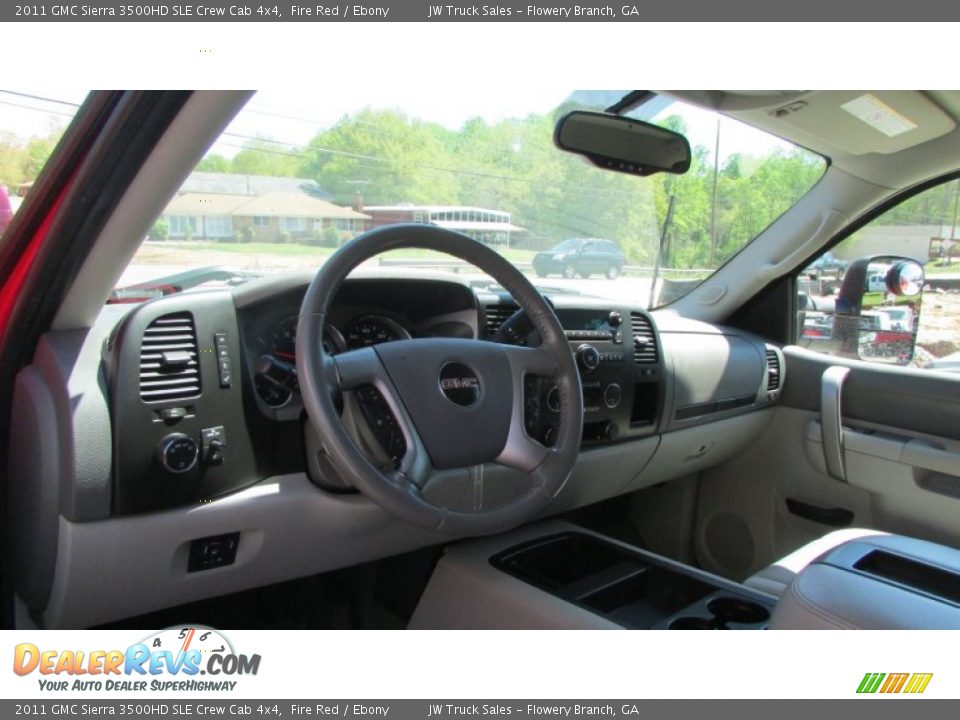 2011 GMC Sierra 3500HD SLE Crew Cab 4x4 Fire Red / Ebony Photo #19