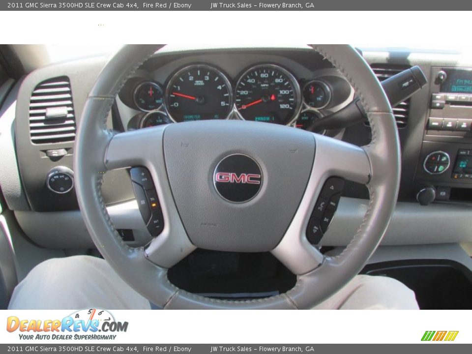 2011 GMC Sierra 3500HD SLE Crew Cab 4x4 Fire Red / Ebony Photo #23