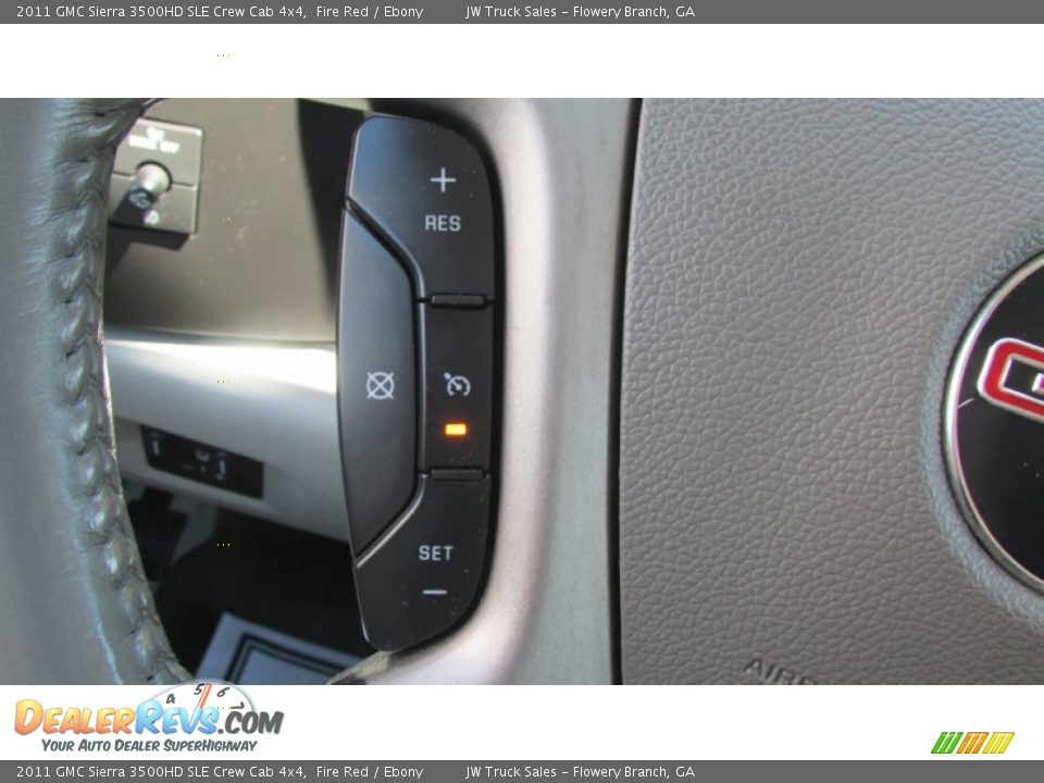 2011 GMC Sierra 3500HD SLE Crew Cab 4x4 Fire Red / Ebony Photo #24